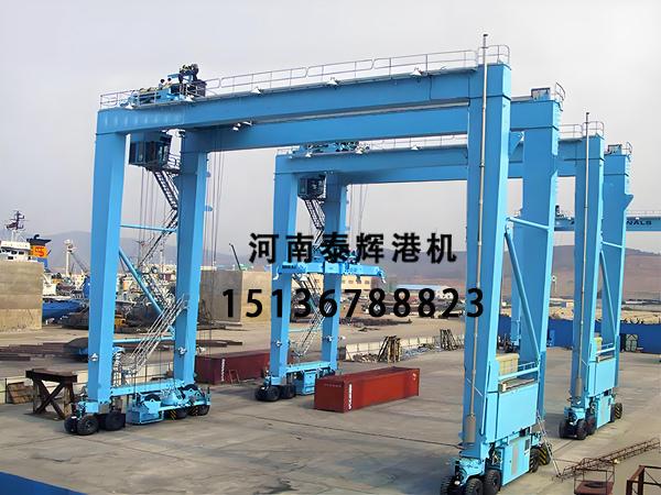 多堆区同步调箱轮胎式集装箱龙门吊高效吗